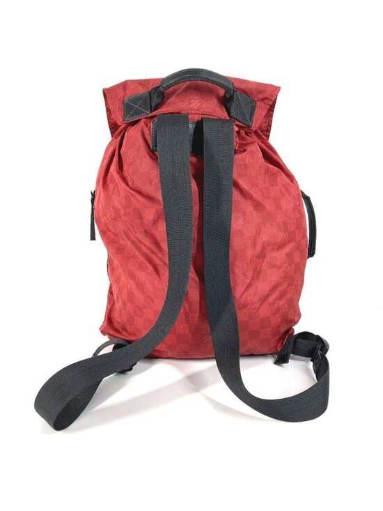Louis Vuitton Backpack Light Pack Nylon Red
